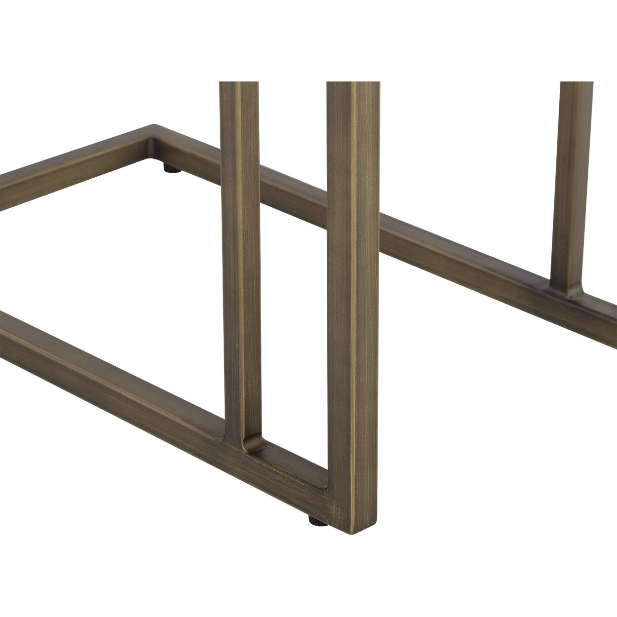 Sawyer 26 X 19.75 inch Antique Brass / White Outdoor End Table